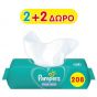 Pampers Promo Wipes Fresh Clean 2+2 Δώρο, 4 x 52τμχ