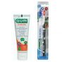 Gum Promo Junior Touthbrush 7-9 Years Black & Gum Junior Toothpaste Tutti Frutti 7+ Years 50ml. 2τμχ