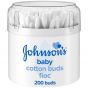 Johnson's Baby Cotton Buds Μπατονέτες Βαμβακιού, 200τμχ