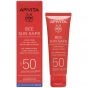 Apivita Bee Sun Safe Hydra Fresh Face Gel-Cream With Marine Algae & Propolis Spf50, Light Texture, 50ml