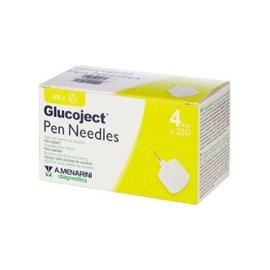 Menarini Glucoject Pen Needles 4mm Χ 32g, 100τμχ