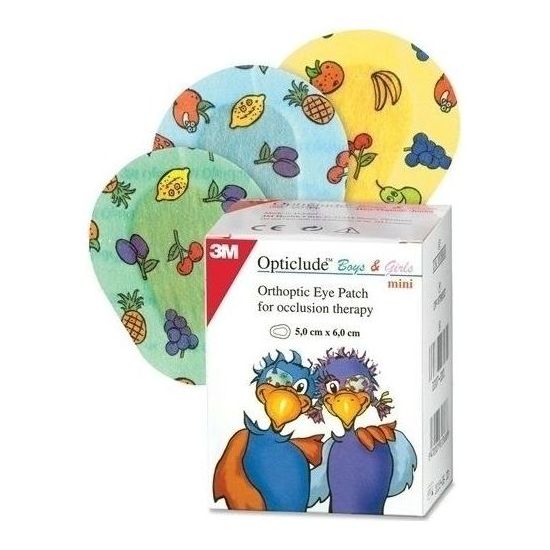 3M Opticlude Junior Boys & Girls Eye Patches Mini Οφθαλμικός Ορθοπτικός Επίδεσμος για Παιδιά (5.0cm x 6.2cm), Μικρό Μέγεθος, 20 τεμάχια