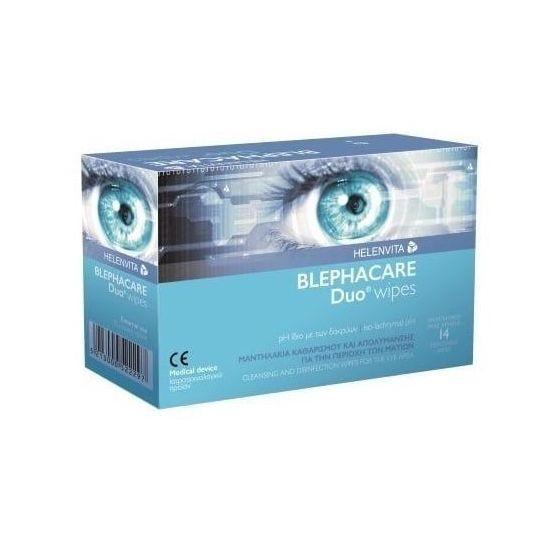 Helenvita Blephacare Duo Wipes, 14τεμ