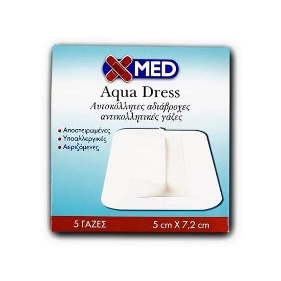 MEDISEI - X-Med Aqua Dress 5cm x 7,2cm, 5τμχ