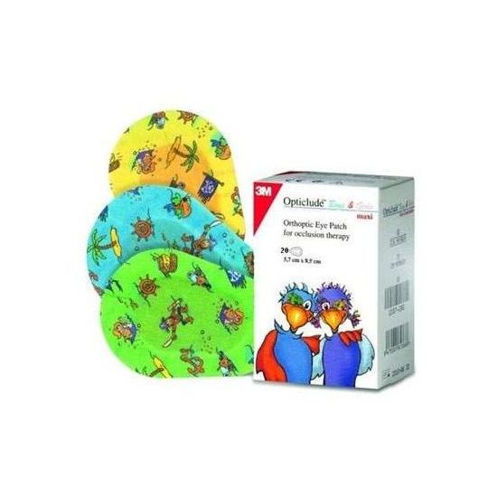 3M Opticlude Junior Boys & Girls Eye Patches Maxi Οφθαλμικός Ορθοπτικός Επίδεσμος για Παιδιά (5.7cm x 8.2cm), Μεγάλο Μέγεθος, 20 τεμάχια