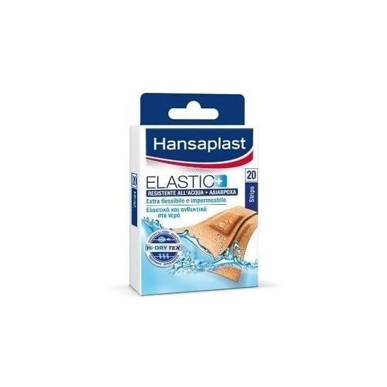 Hansaplast Elastic+ Αδιάβροχο, Πολύ Ελαστικό Επίθεμα. Προσαρμόζεται σε κάθε κίνηση Ιδανικό για αρθρώσεις και σημεία του σώματος που δεν είναι σταθερά ,20 strips