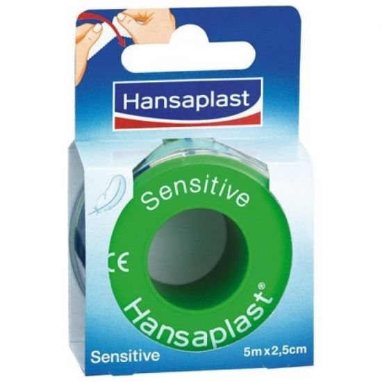 Hansaplast Sensitive, 2.5cmx5m, 1τμχ