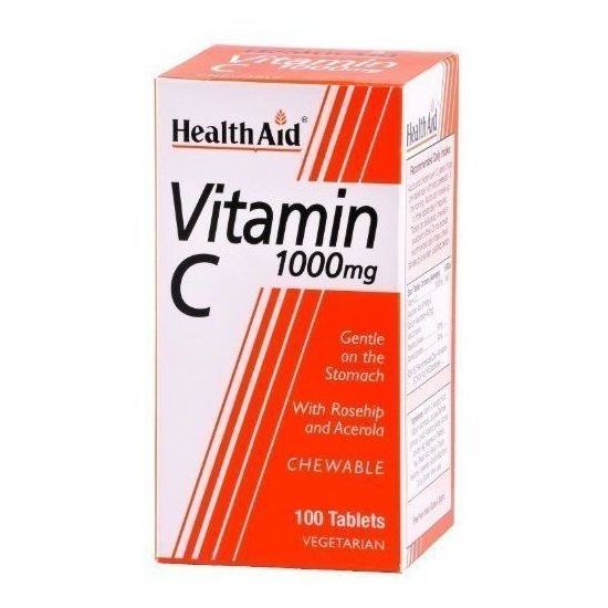 Health Aid Vitamin C 1000mg, 100chewtabs