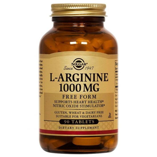 Solgar L-Arginine 1000mg Αργινίνη, 90tabs