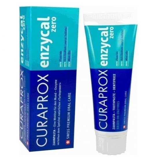 Curaprox Enzycal Zero Οδοντόκρεμα Κατάλληλη για Ομοιοπαθητική, 75 ml