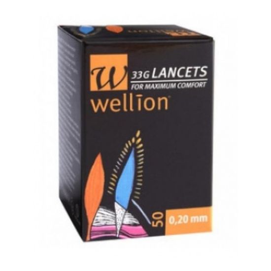 Wellion 33G Lancets For Maximum Comfort (0,20mm), 50τμχ