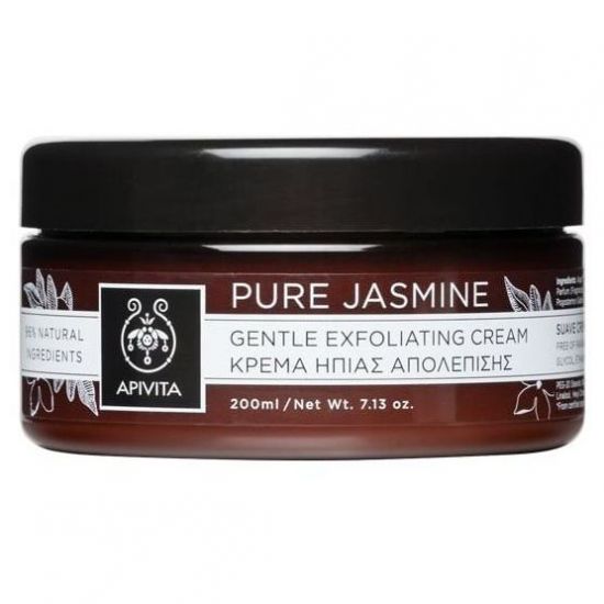 Apivita Pure Jasmine, Κρέμα Ήπιας Απολέπισης με Γιασεμί 200ml