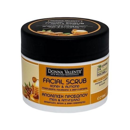 Donna Valente Facial Scrub Honey & Almond, 210gr