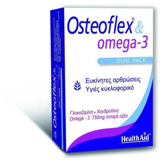 Health Aid Osteoflex & Omega 3, 30 Tablets & 30 Capsulles 750mg