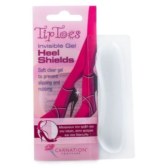 Carnation TipToes Invisible Gel Heel Shields, 1 ζευγάρι