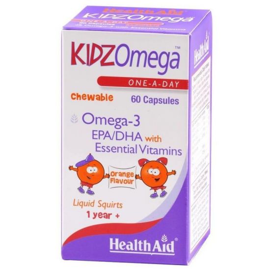 Health Aid Kidzomega Chewable Omega 3, 60caps