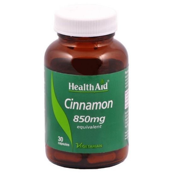 Health Aid Cinnamon 850mg, 30caps