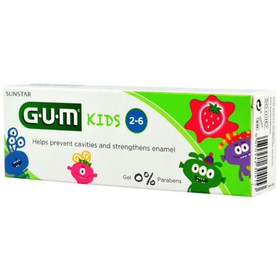 Gum Kids Παιδική Οδοντόκρεμα Με Γεύση Φράουλα 3+ Ετών, 50ml