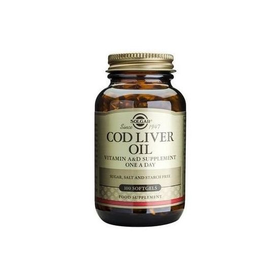 Solgar Cod Liver Oil Vitamin A & D, 100 Softgels