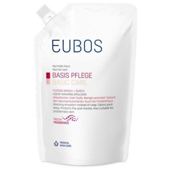 Eubos Refill Liquid Washing Emulsion Red, 400ml