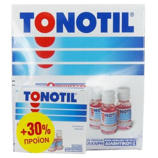 Tonotil Πόσιμο Συμπλήρωμα Διατροφής με 4 Αμινοξέα για την Πνευματική και Σωματική Κόπωση, 10amps x10ml