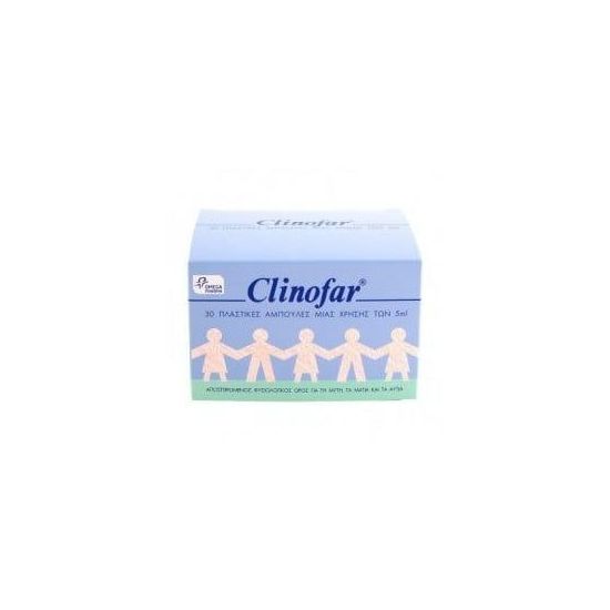 Clinofar Φυσιολογικός Ορός Αμπούλες Για Νεογέννητα, Μωρά, Παιδιά και Ενήλικες, 30 x 5ml