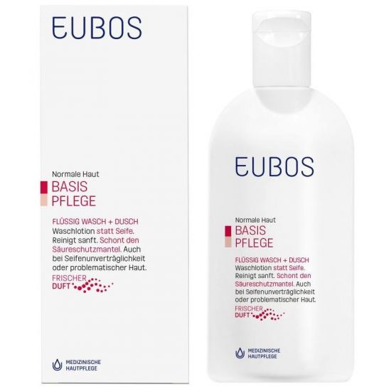 Eubos Liquid Washing Emulsion Red, 200ml