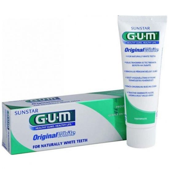 GUM Toothpaste Original White Λευκαντική Οδοντόκρεμα, 75ml