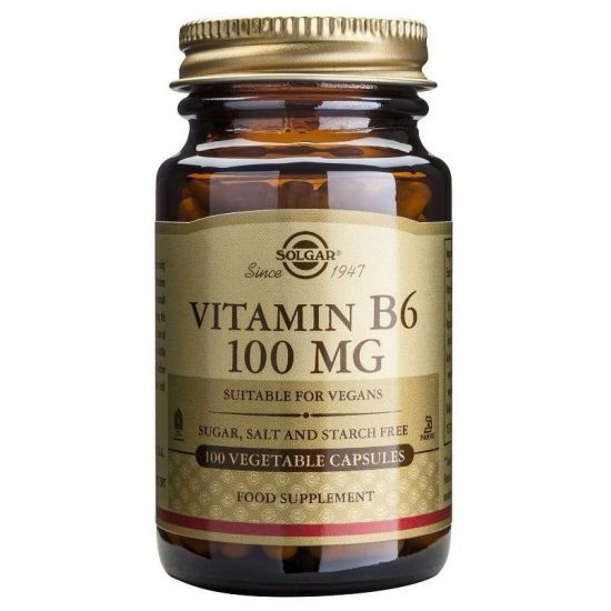 Solgar Vitamin B6 100mg, 100veg.caps