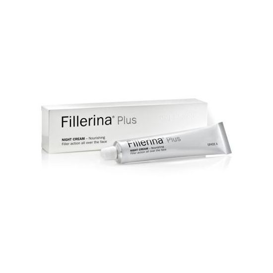 Fillerina Plus Night Cream Κρέμα Νυκτός για το γέμισμα των Ρυτίδων σε όλο το πρόσωπο & το λαιμό, Βαθμός 4, 50ml