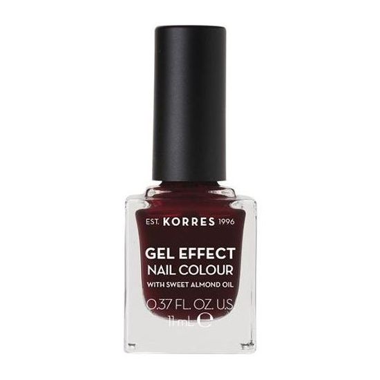 Korres Gel Effect Nail Colour With Sweet Almond Oil No.57 Burgundy Red 11ml