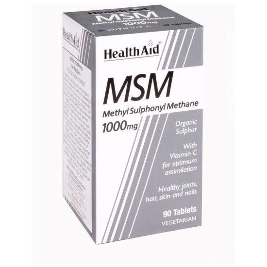 Health Aid MSM 1000mg with Vitamin C, 90 ταμπλέτες