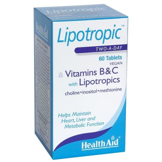 Health Aid Lipotropic Vitamins B&C with Lipotropics 60tabs