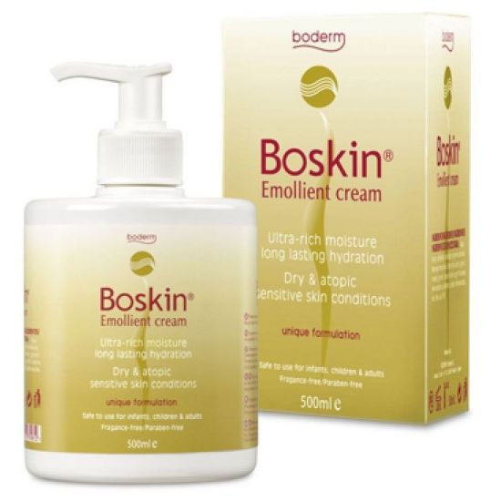 Boderm Boskin Emolient Cream Μαλακτική Κρέμα Σώματος για την Περιποίηση του Ξηρού Δέρματος, 500 ml