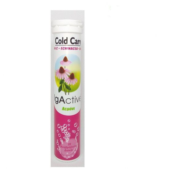 IgActive Cold Care Vit C, Echinacea & Zinc, 20eff.tabs