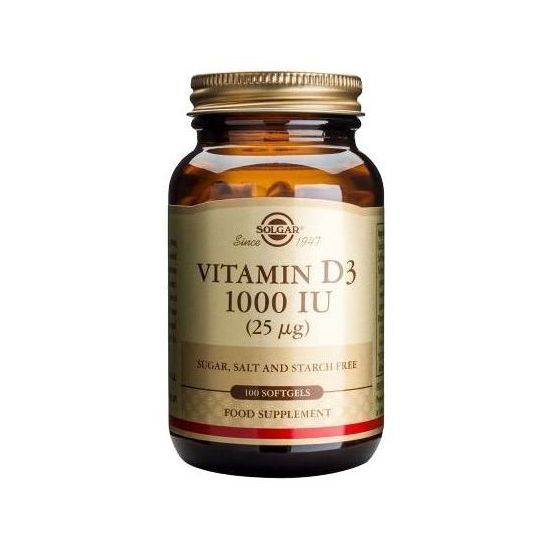 Solgar Vitamin D3 1000IU ,100 Softgels