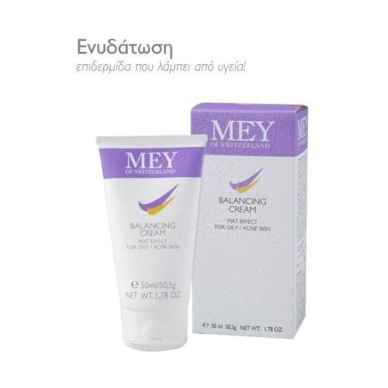 Mey Balancing Cream 24ωρη Ενυδατική Κρέμα Προσώπου για Λιπαρά & Ακνεϊκά Δέρματα, 50ml