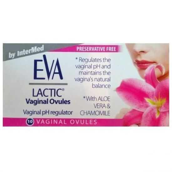 Eva Lactic Vaginal Ovules, 10τμχ