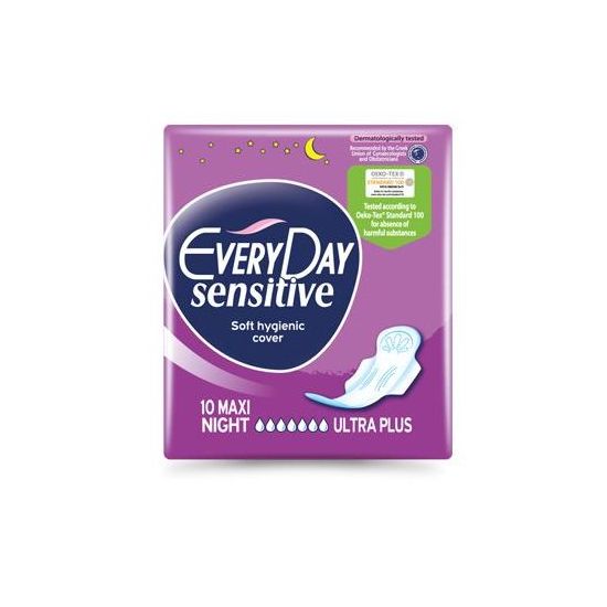EveryDay Sensitive Ultra Plus Maxi Night, 10τμχ