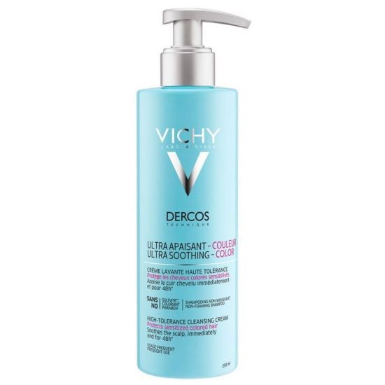Vichy Dercos Ultra-Soothing Color, Κρέμα Καθαρισμού για Βαμμένα Μαλλιά, 250ml