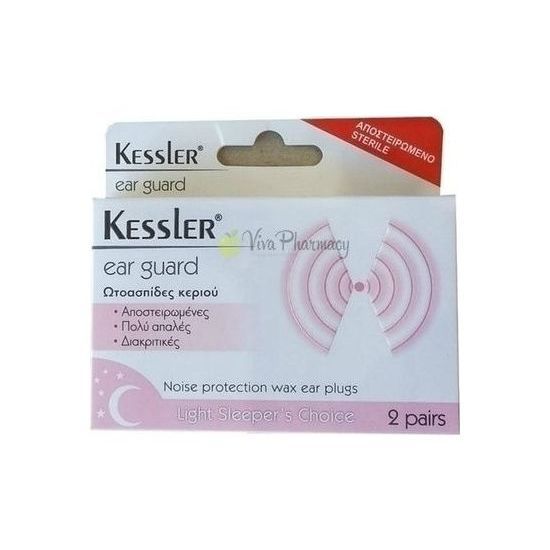 Kessler Ear Guard Ωτοασπίδες Κεριού, 2τμχ