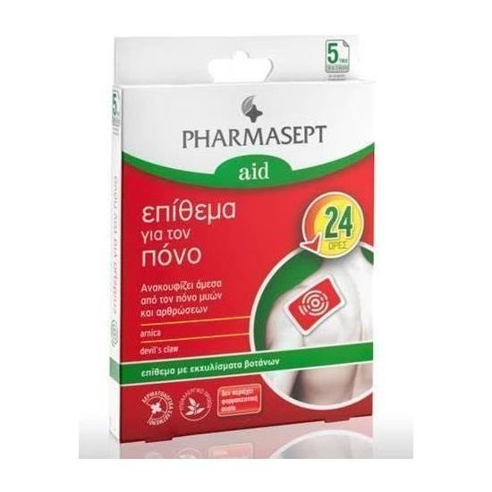 Pharmasept Aid Επιθέματα με Εκχυλίσματα Βοτάνων για τον Πόνο, 5τμχ, 9x14cm