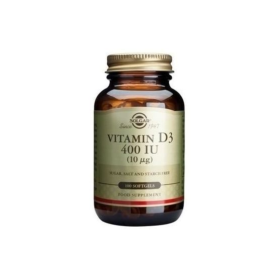 Solgar Vitamin D3 400IU, 100 Softgels
