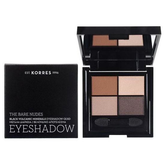 Korres Eyeshadow Quad The Bare Nudes Παλέτα Σκιών 4 Χρωμάτων 5gr