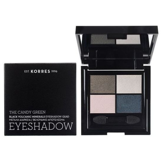 Korres Eyeshadow Quad The Candy Green Παλέτα Σκιών 4 Χρωμάτων, 5gr