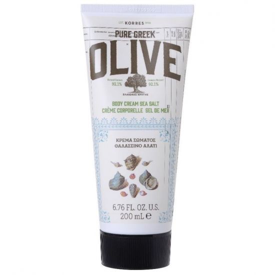 Korres Olive Body Cream Sea Salt Κρέμα Σώματος Θαλασσινό Αλάτι 200ml