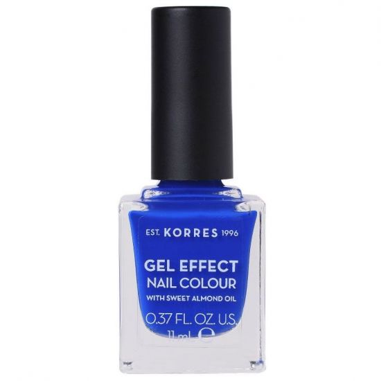 Korres Gel Effect Nail Colour With Sweet Almond Oil, No.86, Ocean Blue, 11ml