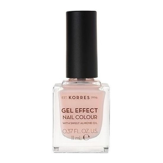 Korres Gel Effect Nail Colour With Sweet Almond Oil, No.04 Peony Pink, 11ml
