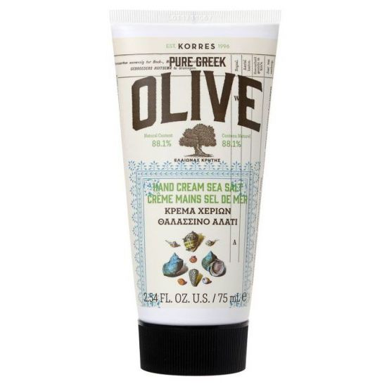 Korres Olive Hand Cream Sea Salt Κρέμα Χεριών Θαλασσινό Αλάτι, 75ml