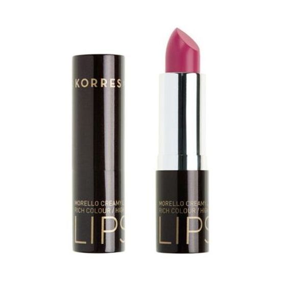 Korres Morello Creamy Lipstick No 19 Ζωηρό Φούξια, Σταθερό-Λαμπερό Αποτέλεσμα, 3,5gr